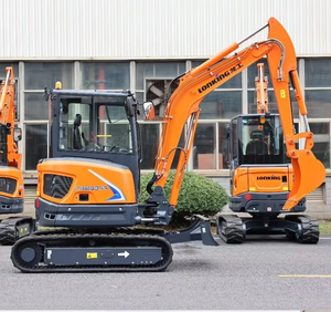 Excavadora de orugas industrial doméstica miniatura LonKing CMD6035 de 3.5 toneladas equipada con motor. Microexcavadora - Product Image 1