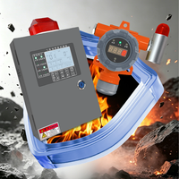 Alarme murale de gaz combustible pour acétylène (C2H2) et propane (C3H8) pour cuisines de restaurant, hôtels, sous-sols, cuisines auxiliaires et cantines
