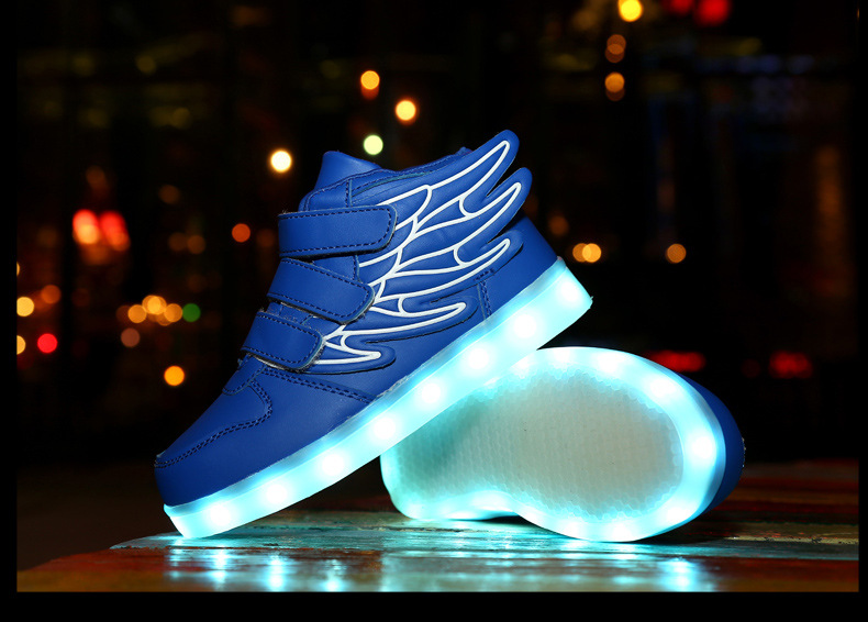 Zapatillas Deportivas Con Luces LED Para Niños – Carga USB, 7 Colores, Transpirables, Tallas 28-39 EU