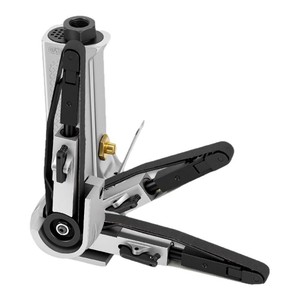 Ponceuse à bande pneumatique 10 mm 20 mm, poignée droite, haute vitesse, échappement arrière, polisseuse multifonctionnelle pour usage domestique - Product Image 1