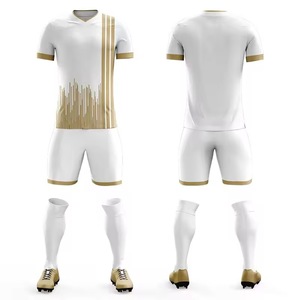 <strong>Custom</strong> Personalized Full <strong>Sublimation</strong> Reversible Football Training Wear Youth Blue and White Soccer <strong>Uniforms</strong> - Product Image 3