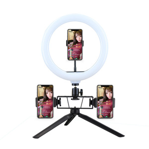Milesng Led Ring Light 6-14 Inches Color Adjustable Desktop Tripod For Mobile Phone Live Streaming Beauty Fill Light Photography - Product Image 5