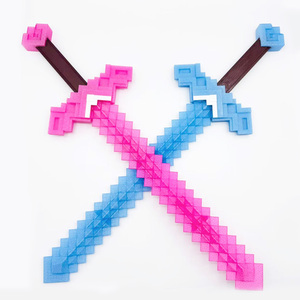 WANCAI OEM Espadas de Juguete de Píxeles Impresas en 3D Personalizadas, Espadas de Mosaico de Plástico de Venta Caliente, Servicios de Fabricación para Fiestas Infantiles - Product Image 3