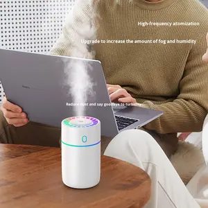 Nouveau coloré lumière en plastique ultrasons voiture humidificateur grand volume <span class=keywords><strong>de</strong></span> brume bureau petite chambre hydratation <span class=keywords><strong>de</strong></span> l'air - Product Image 4