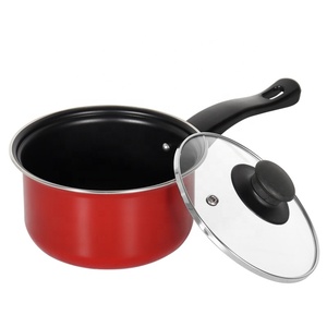Giá Tốt Nhất Thép Carbon Không Dính <span class=keywords><strong>Cookware</strong></span> Sets Khuyến Mãi Quà Tặng Sản Phẩm Saucepan Đỏ - Product Image 4