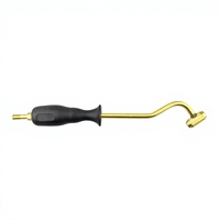 Air Chuck 30cm X 8mm Tire Inflation Rod Hand Tool with Polyester/Metallic/Cotton Materials for Vehicle Auto Repair