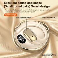 Auriculares Inalámbricos Bt 6.0 con Gancho para la Oreja, Pantalla LED Digital, Control Táctil, Batería de Larga Duración, para Deportes