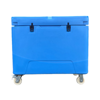 Glacière isotherme portable de haute qualité en PE rotomoulé 330L, avec roues de chariot et design de dessin animé personnalisable, pour glace sèche