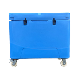 Glacière portable rotomoulée en PE de <span class=keywords><strong>haute</strong></span> qualité, 330L, avec roues de chariot, personnalisable, pour stockage de glace sèche, qualité alimentaire - Product Image 4