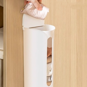 Boîte de rangement minimaliste en plastique murale coulissante sans perçage pour sous-vêtements, chaussettes et gadgets - Product Image 3