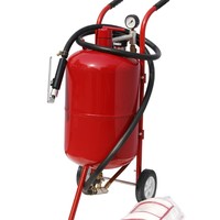 Petite machine de sablage automatique avec retour de sable, sablageuse portable de 28 gallons
