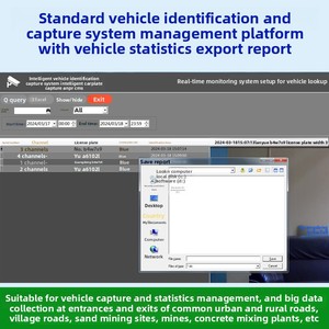 Machine de reconnaissance de plaques d'<span class=keywords><strong>immatriculation</strong></span> tout-en-un avec statistiques et surveillance du volume de circulation, indice de protection IP66, zoom optique HD 1080p - Product Image 4
