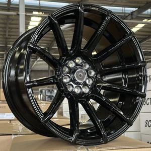 5x100 5x1143 17 pouces R17 Alliage ultra Deep Concave Hyper Black Jantes pour la camaro Alessio <span class=keywords><strong>Antera</strong></span> honda civic 2007 - Product Image 2