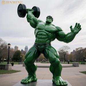 Berühmte Superheld Fiberglas Hulk Skulptur, muskulöse männliche, Fiberglas Hulk Statue, Harz Skulptur - Product Image 5