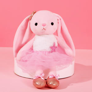 Venta al por mayor <span class=keywords><strong>de</strong></span> lindas muñecas <span class=keywords><strong>de</strong></span> bailarina conejito <span class=keywords><strong>de</strong></span> peluche Anime conejo juguetes suaves Ballet danza recital regalo para niñas - Product Image 5