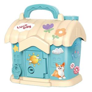 大型プラスチックハウス環境にやさしいロック子供用マネーボックス明るい色誕生日ギフトインターネット有名人おもちゃ女の子 - Product Image 5