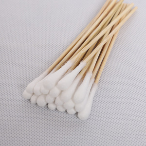 Hisopos de algodón desechables Huashikang de punta grande con palitos de madera para limpieza de oídos, 400 unidades - Product Image 2