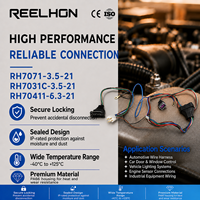 Adaptador OBD2 de 16 pines con múltiples salidas RH70411-6.3-21 para cableado de alimentación de registrador de datos ECU, conector automotriz (modelo 7071-3.5-21)
