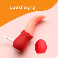 Vibrateur en forme de langue Great Force pour femme, jouet sexuel oral pour adulte, stimulateur clitoridien vibrant et léchant pour un plaisir intense