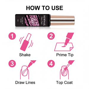 Vernis Gel UV/LED 10ml Couleurs Basiques Haute Pigmentation Sans Résidu Non Toxique pour <span class=keywords><strong>Dessin</strong></span> et Peinture Nail Art - Product Image 4
