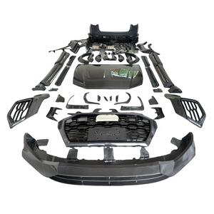 Jupe latérale de pare-chocs avant en Fiber de carbone de style M pare-chocs arrière aileron arrière capot garde-boue tuyau d'échappement pour Audi Q8 Kit de carrosserie - Product Image 1