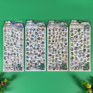 Autocollants 3D en plastique cristallin gaufré populaires <span class=keywords><strong>Yoyo</strong></span> Family, pour la maternité, les dessins animés, les récompenses scolaires, la décoration de téléphones portables, modèle - Product Image 6