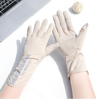 Guantes sin Dedos AILANG de Seda Helada para Mujer, Protección UV, Táctiles para Teléfono, Antideslizantes, Ideales para Conducir y Actividades al Aire Libre - Venta Directa de Fábrica