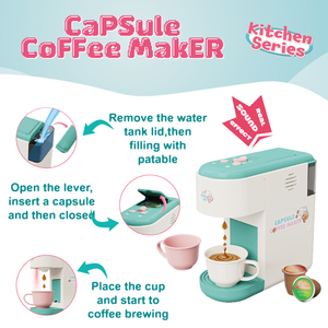 Juguetes de Cocina para Niños Lucky Toys, Juguetes de Imitación para Diversión en Interiores, <span class=keywords><strong>Cafetera</strong></span> Eléctrica de Cápsulas - Product Image 4