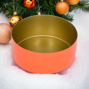 Bol à salade en métal et fer au design moderne bol à nourriture en émail pour les mariages, les fêtes, les dîners et la décoration de Noël bol cadeau - Product Image 6