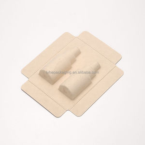 Phân Hủy Sinh Học Mía Bã Mía Sợi Có Thể Tái Chế Cơ Khí Bột Giấy Tẩy Trắng Đúc Bột Giấy Khay Mỹ Phẩm Bao Bì Bên Trong Quà Tặng - Product Image 4