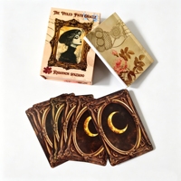 Cartes de tarot personnalisées XN avec guide pour la croissance spirituelle - Jeu complet de 78 cartes avec boîte de rangement, papier artistique écologique, durable