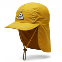 Gorra de Pesca Personalizada de 5 Paneles para Verano, Secado Rápido, Protección Solar, Resistente al Viento, con Solapa para el Cuello