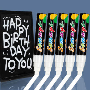 8mm Trắng lỏng phấn bút-nước hòa tan, không độc hại, màu trắng sáng, xóa được Phấn mực cho thủy tinh, Hội đồng quản trị và nhiều hơn nữa - Product Image 2