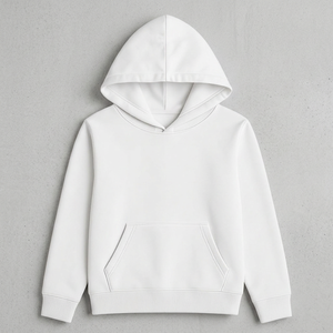 Sweat à capuche gothique personnalisé en molleton tissé surdimensionné pour homme et femme - Pull streetwear épais avec impression de logo sur le devant - Product Image 3