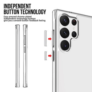 <span class=keywords><strong>Funda</strong></span> transparente de acrílico duro <span class=keywords><strong>para</strong></span> <span class=keywords><strong>Samsung</strong></span> Galaxy S23 <span class=keywords><strong>Ultra</strong></span> 5G, carcasa trasera transparente con botón de Metal - Product Image 5