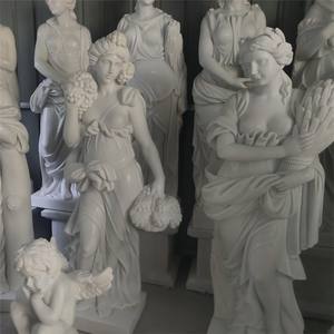 Vrouw Standbeeld Decor Huis Europese Design Stijl Wit Marmer Steen Sex Meisje Standbeeld Sculptuur - Product Image 5