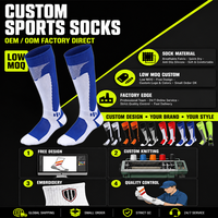 Chaussettes de football classiques fines en tricot, hauteur genou, saison printemps, options de logo personnalisé pour les grands groupes