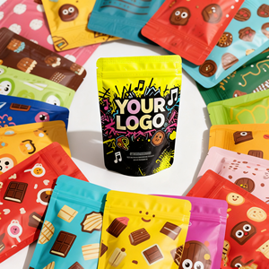 Tùy chỉnh lá nhiều lớp nhựa có thể khóa lại Túi <span class=keywords><strong>Ziplock</strong></span> có thể tái chế đứng lên Túi với dây kéo có thể khóa lại 200 GM trái cây khô - Product Image 1