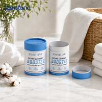 Boîte d'emballage en tube de carton kraft biodégradable pour perles de lessive personnalisées, capsules cylindriques et amplificateurs de parfum