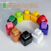 Mini porte-clés sonore enregistrable et rechargeable, boîte vocale à pression pour redire, jouet mécanique anti-stress, cadeau créatif pour amis
