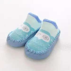חם עור גרביים ילדה תינוק ללא החלקה גרביים ילדים נעלי מאוות נוחות
