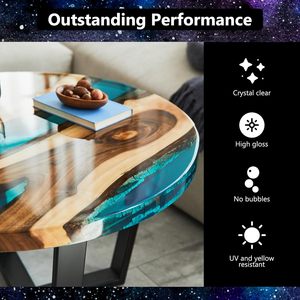 <span class=keywords><strong>Resina</strong></span> Epoxi de un Galón para Arte, Manualidades y Trabajos <span class=keywords><strong>en</strong></span> Madera, <span class=keywords><strong>Resina</strong></span> sin Burbujas, Kit de <span class=keywords><strong>Resina</strong></span> para Arte, <span class=keywords><strong>Resina</strong></span> de Fundición No Tóxica, Resistente a los Rayos UV - Product Image 5