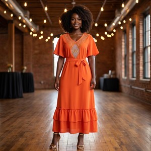 Vente directe d'usine de nouvelles robes islamiques pour femmes en coton antistatique respirant imprimé - Product Image 4
