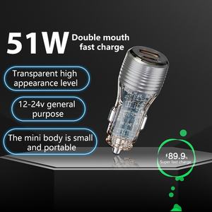 Chargeur de voiture intelligent rapide type-c USB-C QC18W PD30W Mini adaptateur de chargeur de voiture charge rapide téléphone portable <span class=keywords><strong>cadeau</strong></span> chargeurs rapides - Product Image 3