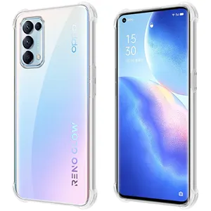 适用于OPPO Reno 5 Pro Alpha凝胶手机壳，透明硅TPU手机盖为Reno 5 Pro