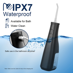 เครื่องทำความสะอาดฟันแบบพกพา Baolijie กันน้ำระดับ IPX7 สีดำ ไร้สาย ชาร์จผ่าน USB ใช้พลังน้ำสำหรับทำความสะอาดฟัน - Product Image 2