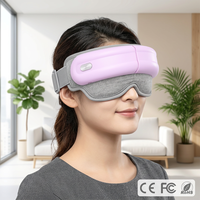 Masajeador de Cabeza 2 en 1 con Música y Dispositivo para Ojos con Voz, Carga Tipo-C, Vibración Eléctrica y Máscara Ocular con Calefacción por Bolsa de Aire