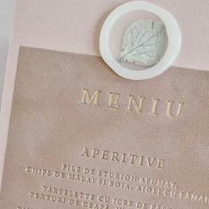 Tarjetas de Visita de Lujo con Sobre Dorado de Terciopelo, Papel Artístico de Alta Gama Personalizado con Grabado y Dorado, Invitaciones de Boda con Sobres - Product Image 6