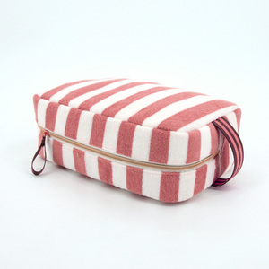 <span class=keywords><strong>Pochette</strong></span> de toilette rayée personnalisée avec monogramme ou initiales pour femme, idéale comme cadeau pour demoiselle d'honneur (vente en gros) - Product Image 4