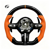 Volant personnalisé en bois noir avec cuir perforé pour BMW E71 X1 E84 E60 E90 E91 E92 E93 E89 F10 F30 - Amélioration de la voiture